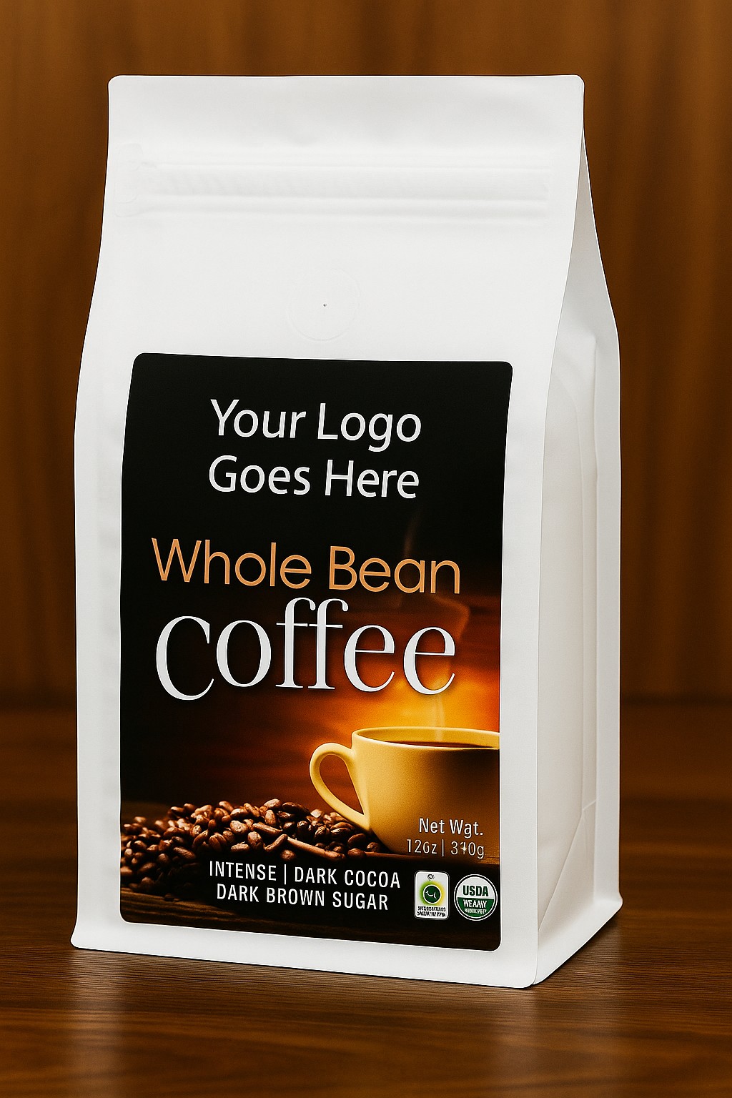 Free Private Label Coffee Full Color Templates available for your own use.
