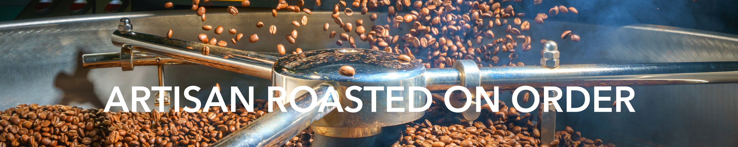 Coffee Being Fresh Roasted in a Drum Roaster